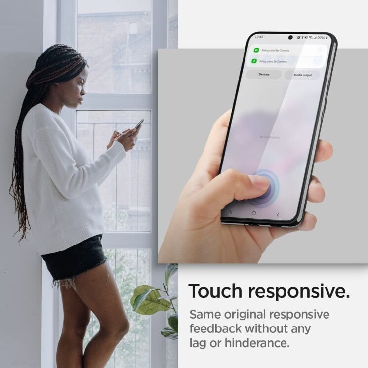 Комплект защитных пленок Spigen (SGP) Screen Protector Neo Flex Solid для Samsung Galaxy S22 (S901): фото 12 из 14