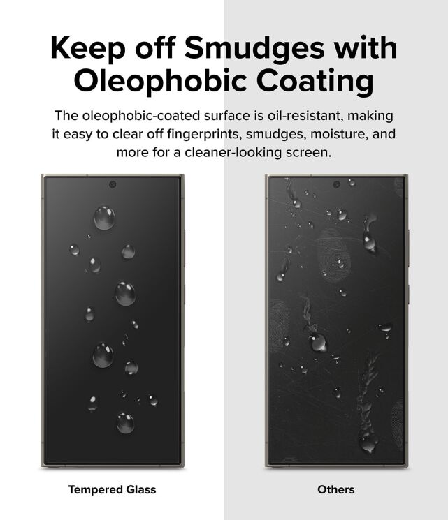 Комплект захисних стекол (2шт) Ringke Easy Slide Tempered Glass для Samsung Galaxy S24 Ultra (S928) 8809961785412: фото 10 з 16