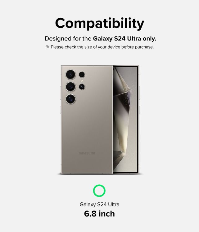 Комплект захисних стекол (2шт) Ringke Easy Slide Tempered Glass для Samsung Galaxy S24 Ultra (S928) 8809961785412: фото 3 з 16