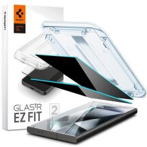 Комплект защитных стекол Spigen (SGP) GLAS.tR EZ Fit Privacy для Samsung Galaxy S24 Ultra (S928) AGL07625 - Black: фото 1 из 8