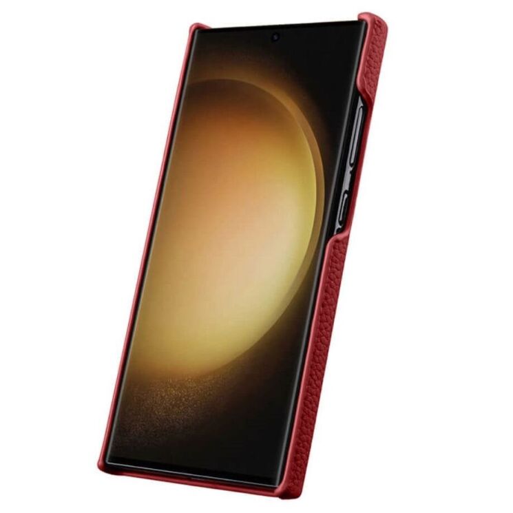 Кожаный чехол MELKCO Leather Case для Samsung Galaxy S24 Ultra (S928) - Red: фото 3 из 4