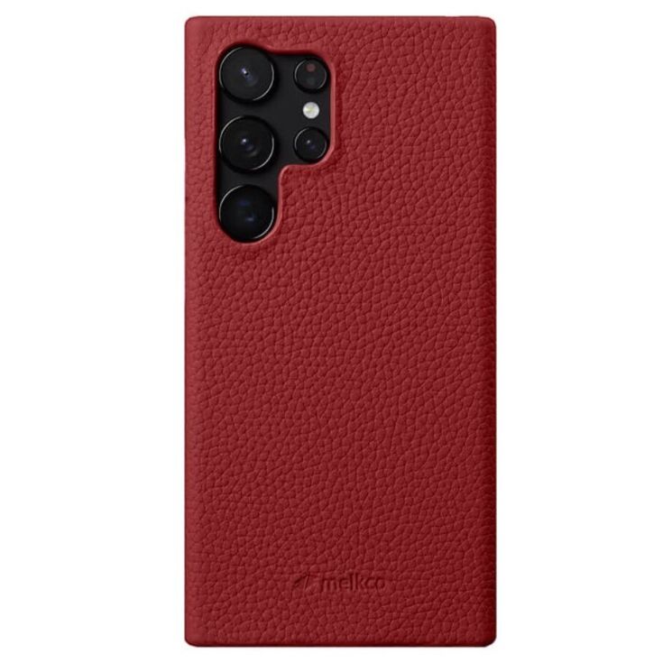 Кожаный чехол MELKCO Leather Case для Samsung Galaxy S24 Ultra (S928) - Red: фото 1 из 4