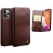 Кожаный чехол QIALINO Classic Case для Apple iPhone 12 Pro Max - Brown (253444Z). Фото 1 из 16