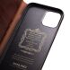 Кожаный чехол QIALINO Classic Case для Apple iPhone 12 Pro Max - Brown (253444Z). Фото 3 из 16