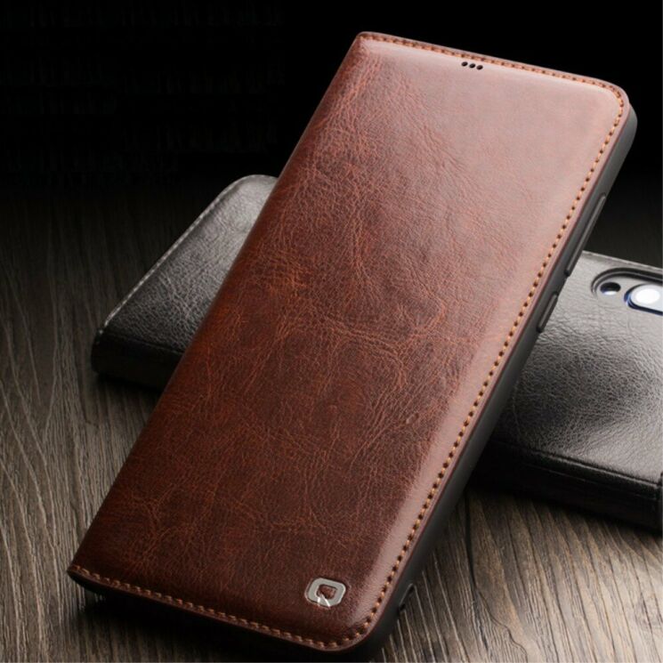 Кожаный чехол QIALINO Classic Case для Xiaomi Mi 9 - Brown: фото 3 з 8