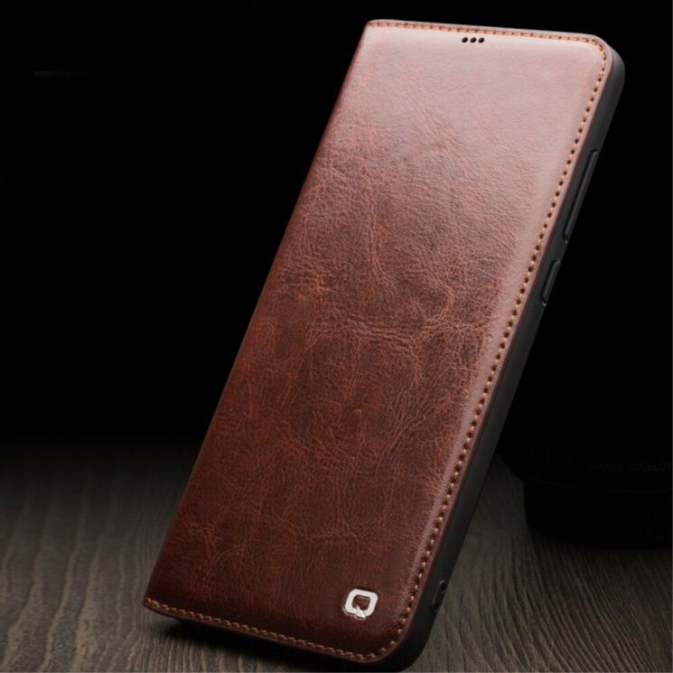 Кожаный чехол QIALINO Classic Case для Xiaomi Mi 9 - Brown: фото 4 з 8