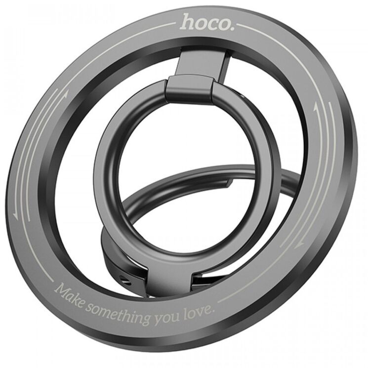 Магнитное кольцо-держатель Hoco GH2 Clever - Black: фото 1 из 6