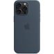 Оригінальний чохол Silicone Case with MagSafe для Apple iPhone 15 Pro Max (MT1P3) - Storm Blue (339498L). Фото 4 из 4