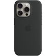 Оригинальный чехол Silicone Case with MagSafe для Apple iPhone 15 Pro (MT1A3) - Black (339593B)
