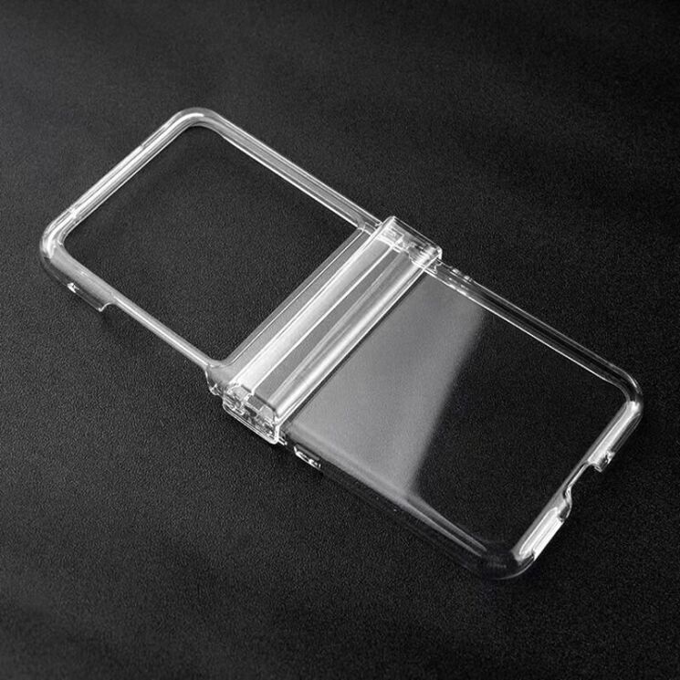 Пластиковая накладка Deexe Crystall Shell для Motorola Razr 60 Ultra / Razr 70 Ultra - Transparent: фото 3 из 6