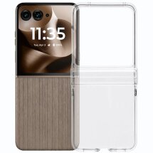 Пластиковая накладка Deexe Crystall Shell для Motorola Razr 60 Ultra / Razr 70 Ultra - Transparent: фото 1 из 6