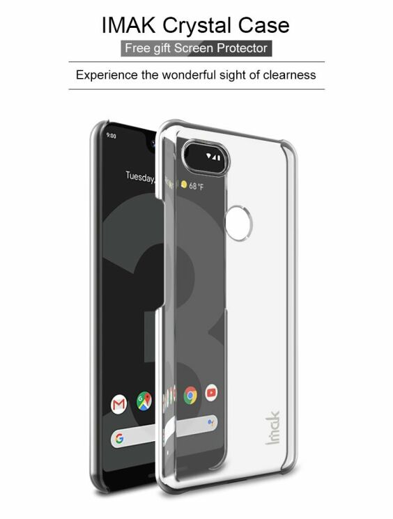 Пластиковый чехол IMAK Crystal для Google Pixel 3 XL - Transparent: фото 6 из 12