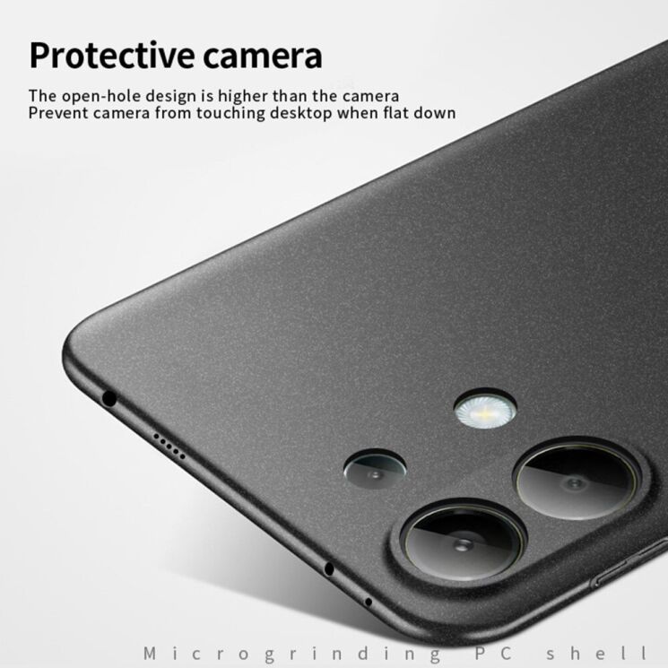 Пластиковый чехол MOFI Matte Series для Xiaomi Redmi Note 13 Pro 4G / Poco M6 Pro - Black: фото 4 из 9