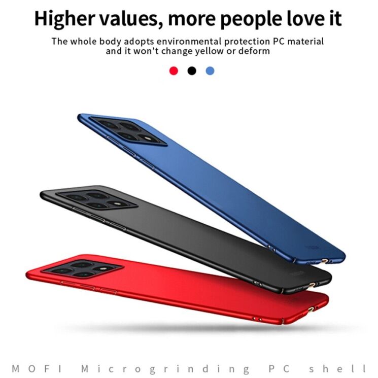 Пластиковый чехол MOFI Slim Shield для Xiaomi 14T - Blue: фото 3 из 9