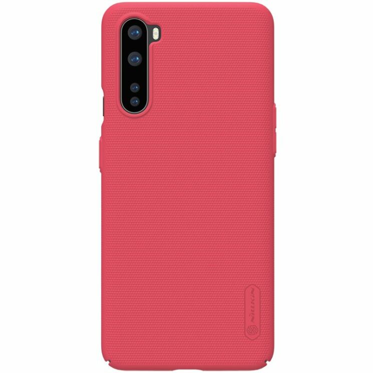 Пластиковый чехол NILLKIN Frosted Shield для OnePlus Nord - Red: фото 1 из 16