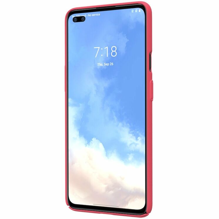 Пластиковый чехол NILLKIN Frosted Shield для OnePlus Nord - Red: фото 3 из 16