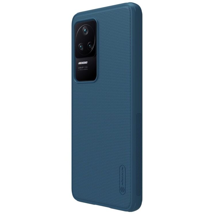 Пластиковый чехол NILLKIN Frosted Shield для Xiaomi Poco F4 / Redmi K40S - Blue: фото 2 из 17