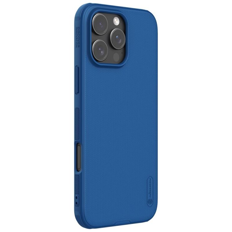 Пластиковый чехол NILLKIN Frosted Shield Pro Magnetic для Apple iPhone 16 Pro Max - Blue: фото 3 из 20