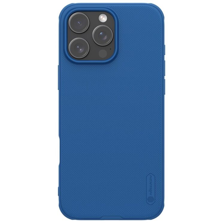 Пластиковый чехол NILLKIN Frosted Shield Pro Magnetic для Apple iPhone 16 Pro Max - Blue: фото 1 из 20