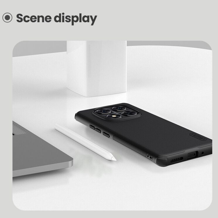 Пластиковый чехол NILLKIN Frosted Shield Pro Magnetic для Xiaomi Redmi Note 14 Pro 5G - Black: фото 18 из 19