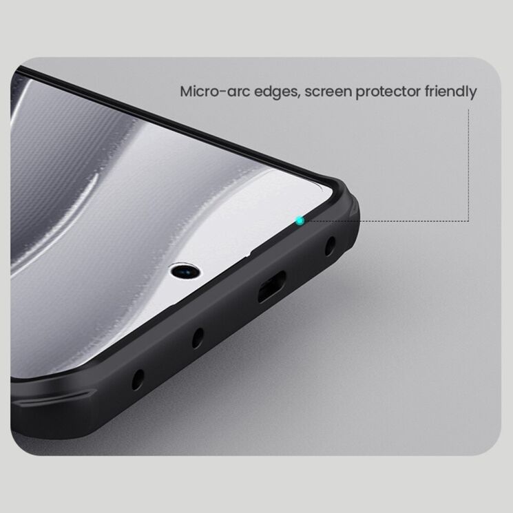 Пластиковый чехол NILLKIN Frosted Shield Pro Magnetic для Xiaomi Redmi Note 14 Pro 5G - Black: фото 16 из 19