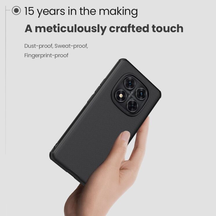 Пластиковый чехол NILLKIN Frosted Shield Pro Magnetic для Xiaomi Redmi Note 14 Pro 5G - Black: фото 7 из 19