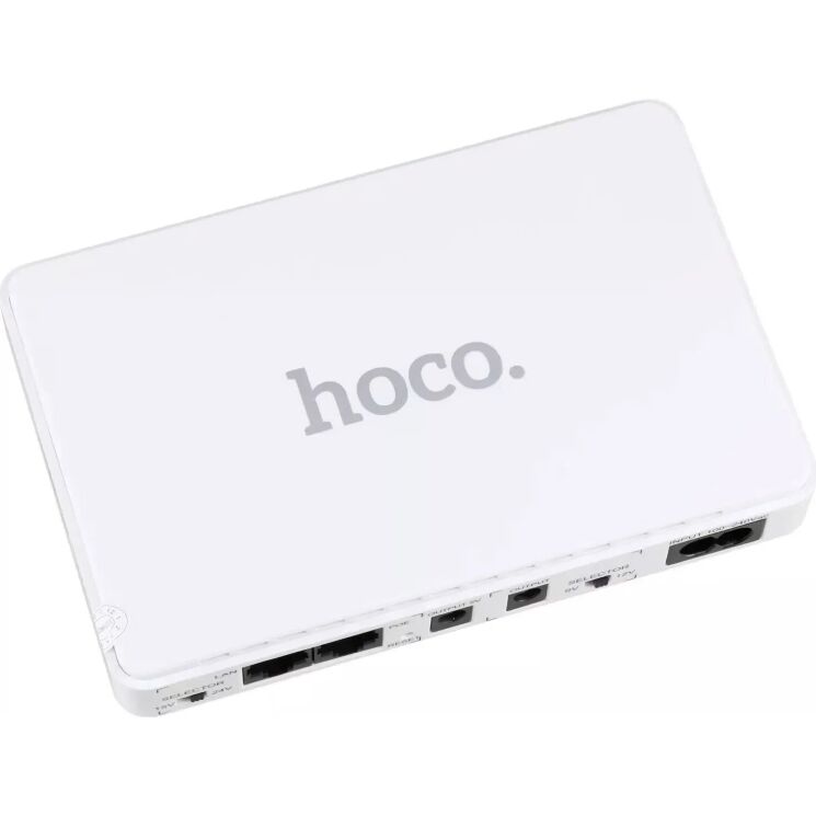 Портативный источник питания для роутера Hoco DB25 Smart Mini UPS 5V/9V/12V (8800mAh) - White: фото 2 из 8