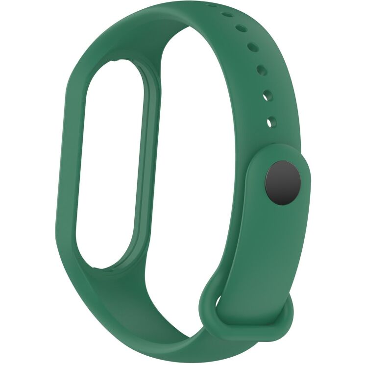 Ремешок ArmorStandart Silicone Strap для Xiaomi Mi Band 5 / Mi Band 6 / Mi Band 7 - Army Green: фото 2 из 5
