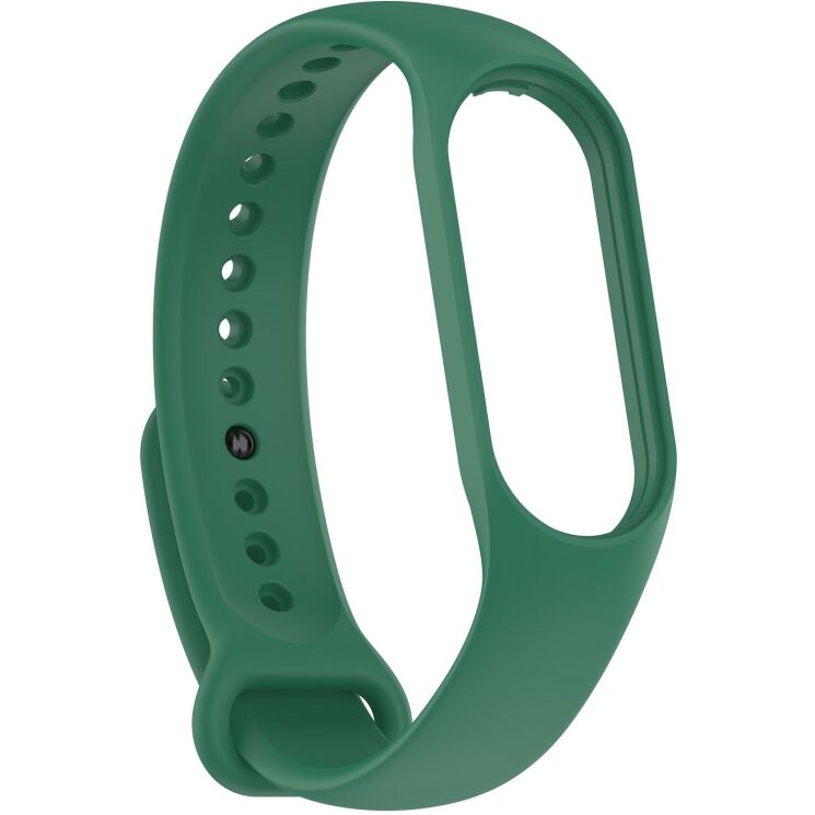 Ремешок ArmorStandart Silicone Strap для Xiaomi Mi Band 5 / Mi Band 6 / Mi Band 7 - Army Green: фото 1 из 5