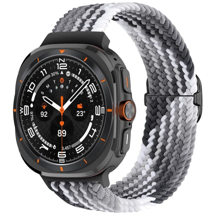 Ремешок Deexe Braided Strap для Samsung Galaxy Watch Ultra (47mm) - Colorful Black: фото 2 из 7