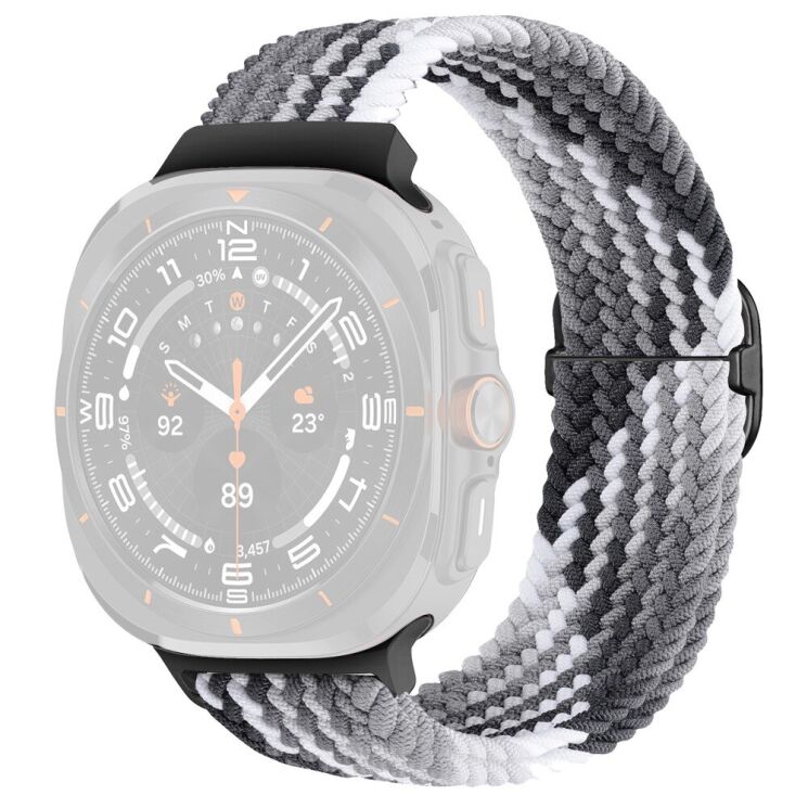 Ремешок Deexe Braided Strap для Samsung Galaxy Watch Ultra (47mm) - Colorful Black: фото 1 из 7