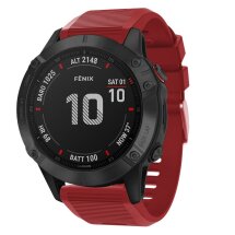 Ремінець Deexe Color Series для годинників Garmin з кріпленням QuickFit 26mm - Red: фото 1 з 5
