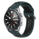 Ремешок Deexe Dual Color для Samsung Galaxy Watch 3 (45mm) - Dark Green / Black (235311E). Фото 5 из 5