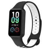 Ремешок Deexe Dual Color для Xiaomi Redmi Smart Band 2 - Black / White: фото 1 из 11
