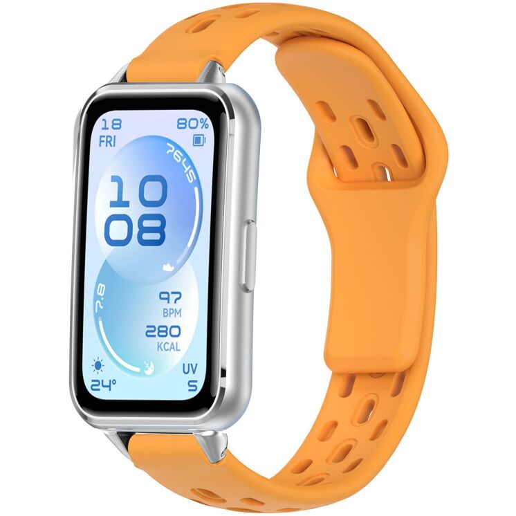 Ремешок Deexe Eclipse для Huawei Band 11 Pro / Band 11 - Yellow (410607Y) Ремешок Deexe Eclipse для Huawei Band 11 Pro / Band 11 - Yellow: фото 2 из 9