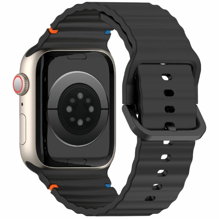 Ремешок Deexe Galaxy Strap для Apple Watch 42 (Series 10) / 41 / 40 / SE 40 / 38 - Black: фото 1 из 7