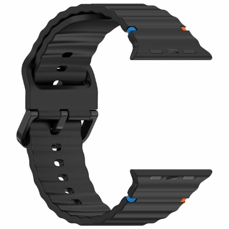 Ремешок Deexe Galaxy Strap для Apple Watch 42 (Series 10) / 41 / 40 / SE 40 / 38 - Black: фото 4 из 7
