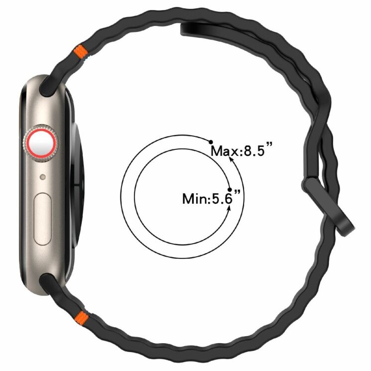 Ремешок Deexe Galaxy Strap для Apple Watch 42 (Series 10) / 41 / 40 / SE 40 / 38 - Brown: фото 7 из 7