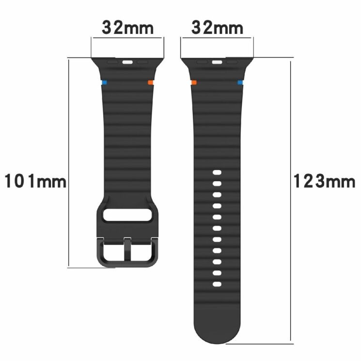 Ремешок Deexe Galaxy Strap для Apple Watch 42 (Series 10) / 41 / 40 / SE 40 / 38 - Brown: фото 6 из 7