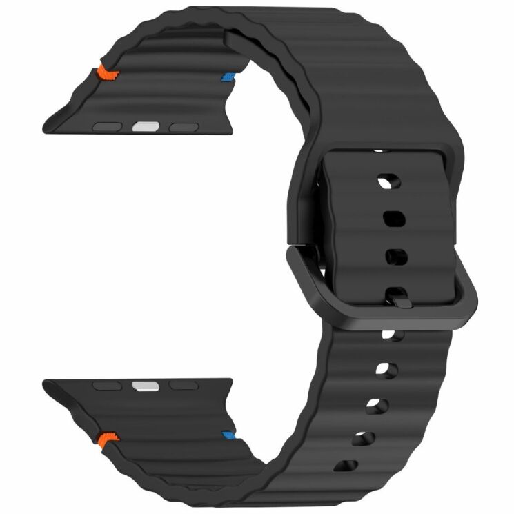 Ремешок Deexe Galaxy Strap для Apple Watch 42 (Series 10) / 41 / 40 / SE 40 / 38 - Black: фото 3 из 7