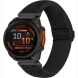 Ремешок Deexe Knitted Strap для Garmin Fenix 8 (47mm) / Fenix E (47mm) / Quatix 8 (47mm) - Black (367407B). Фото 2 из 5