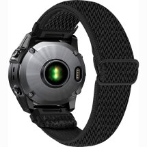 Ремешок Deexe Knitted Strap для Garmin Fenix 8 (47mm) / Fenix E (47mm) / Quatix 8 (47mm) - Black: фото 1 из 5