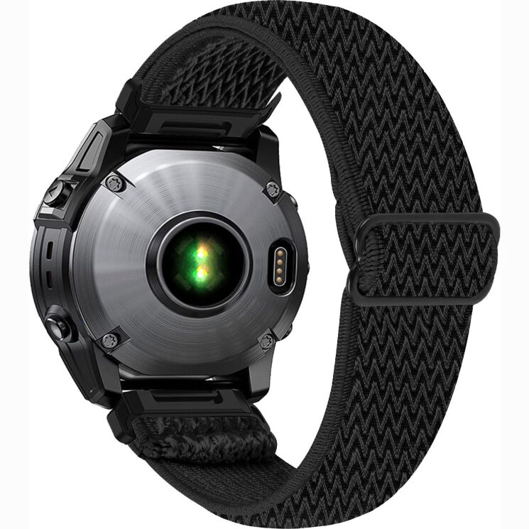 Ремешок Deexe Knitted Strap для Garmin Fenix 8 (47mm) / Fenix E (47mm) / Quatix 8 (47mm) - Black (367407B) Ремешок Deexe Knitted Strap для Garmin Fenix 8 (47mm) / Fenix E (47mm) / Quatix 8 (47mm) - Black: фото 1 из 5