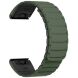 Ремешок Deexe Magnetic Band для часов Garmin c креплением Quick Fit 26mm - Army Green / Black (369101GB). Фото 2 из 5