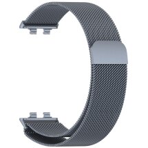 Ремешок Deexe Milanese Stainless Steel для Huawei Band 11 Pro / Band 11 - Grey: фото 1 из 5