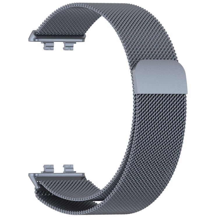 Ремешок Deexe Milanese Stainless Steel для Huawei Band 11 Pro / Band 11 - Grey (410601H) Ремешок Deexe Milanese Stainless Steel для Huawei Band 11 Pro / Band 11 - Grey: фото 1 из 5