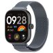 Ремешок Deexe Milanese Stainless Steel для Xiaomi Redmi Watch 4 / Mi Smart Band 8 Pro / Band 9 Pro - Space Grey (346402H). Фото 4 из 10