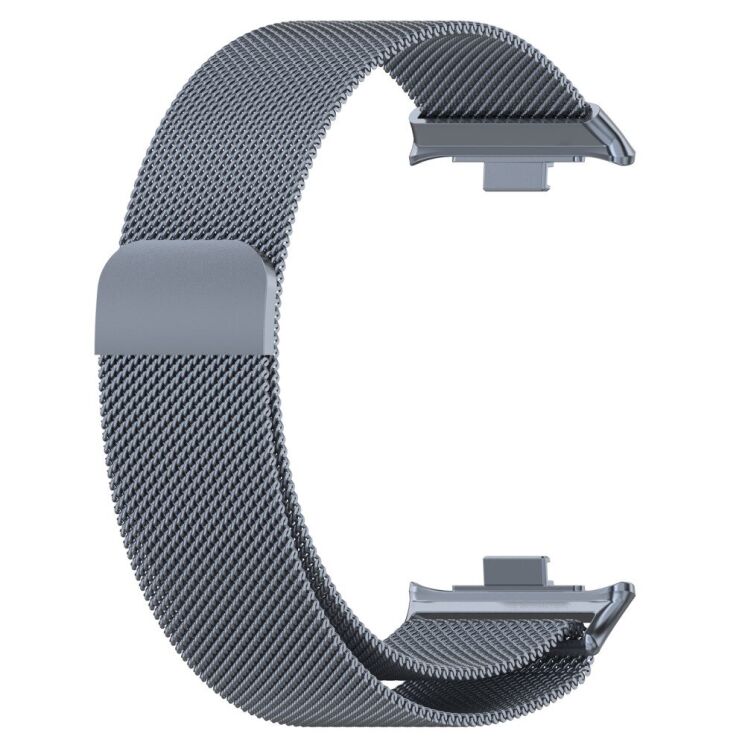 Ремешок Deexe Milanese Stainless Steel для Xiaomi Redmi Watch 4 / Mi Smart Band 8 Pro / Band 9 Pro - Space Grey: фото 3 из 10