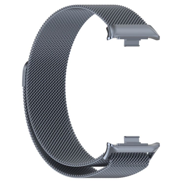 Ремешок Deexe Milanese Stainless Steel для Xiaomi Redmi Watch 4 / Mi Smart Band 8 Pro / Band 9 Pro - Space Grey: фото 2 из 10