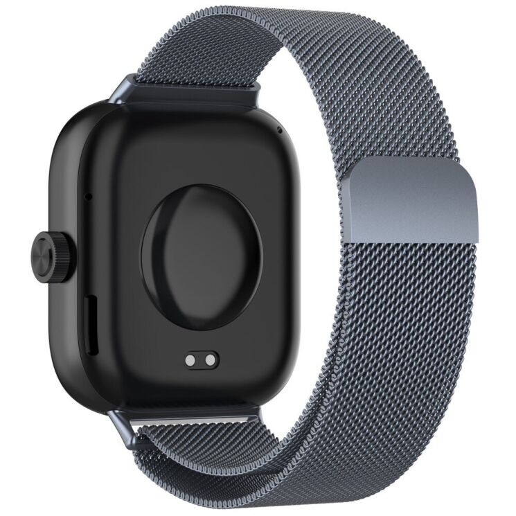 Ремешок Deexe Milanese Stainless Steel для Xiaomi Redmi Watch 4 / Mi Smart Band 8 Pro / Band 9 Pro - Space Grey: фото 1 из 10